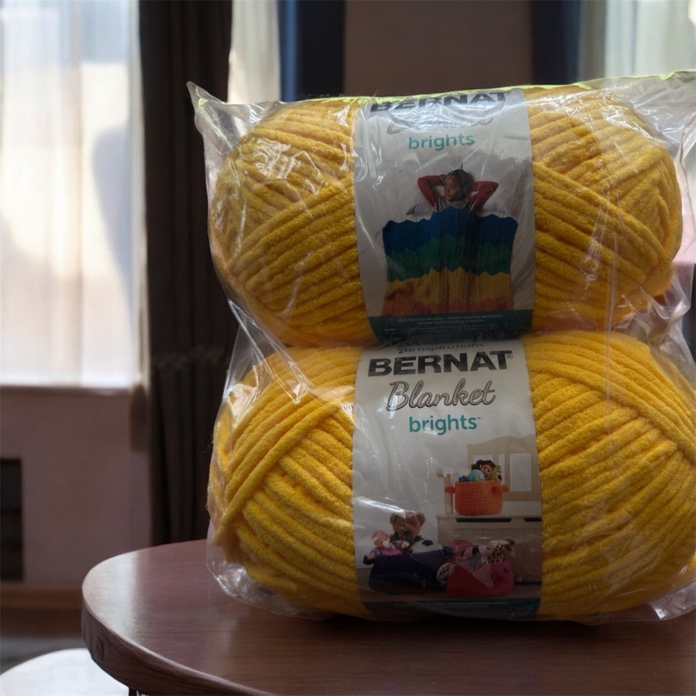Bernat Brights School Bus Yellow Yarn